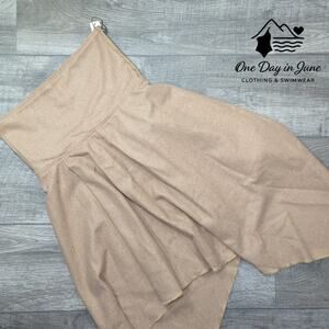 Afibi Assymetrical High Waist Midi Skirt Size L